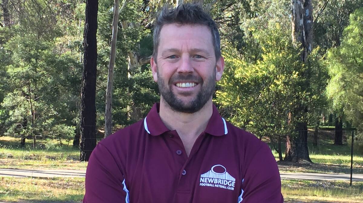 NEW COACH: Newbridge's Luke Freeman. The Maroons will play practice matches on March 21 against Huntly and March 28 against Boort. Picture: LUKE WEST