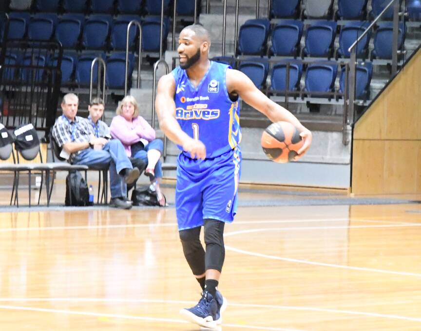 LOOKING FOR OPTIONS: Bendigo Braves' import Deonte Burton during Thursday night's 88-73 NBL1 victory at home over Frankston. Picture: LUKE WEST