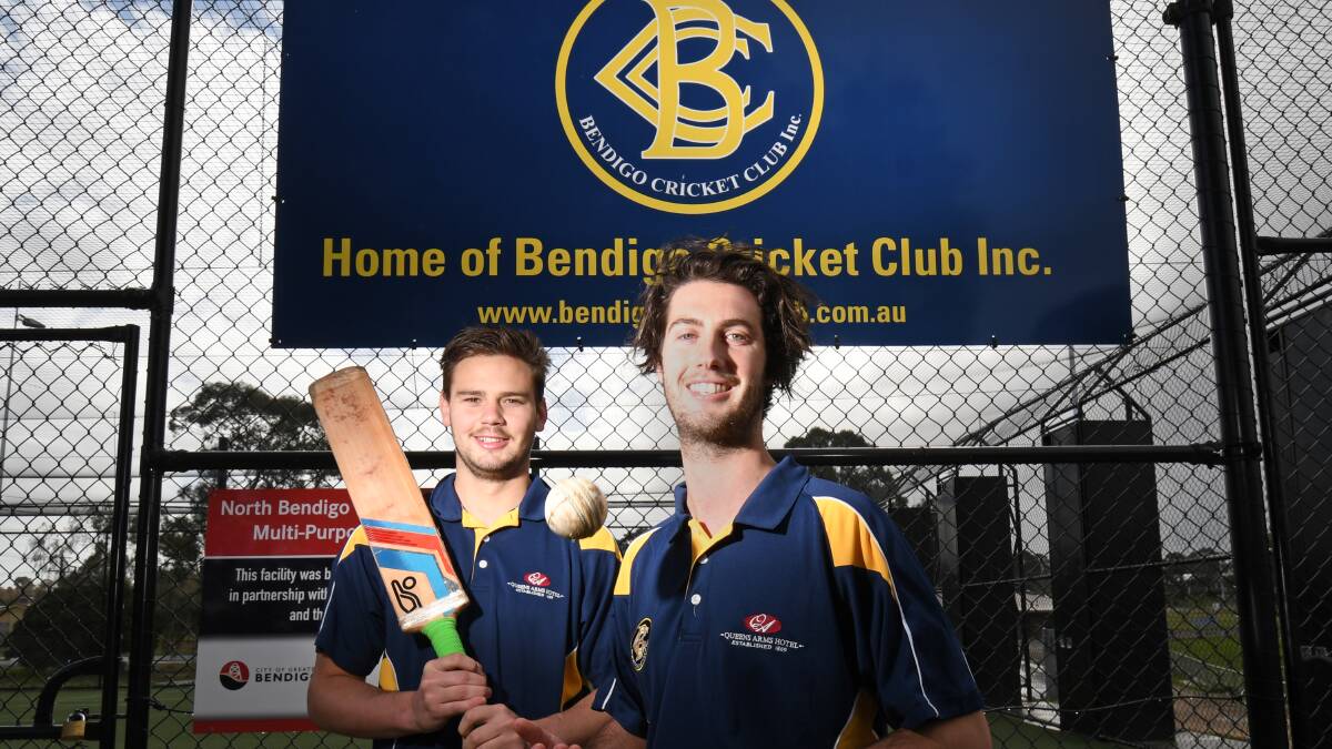NEW CHALLENGE: Liam Evans and Kane Goldsworthy have joined Bendigo from the Murray Valley association. Picture: DARREN HOWE