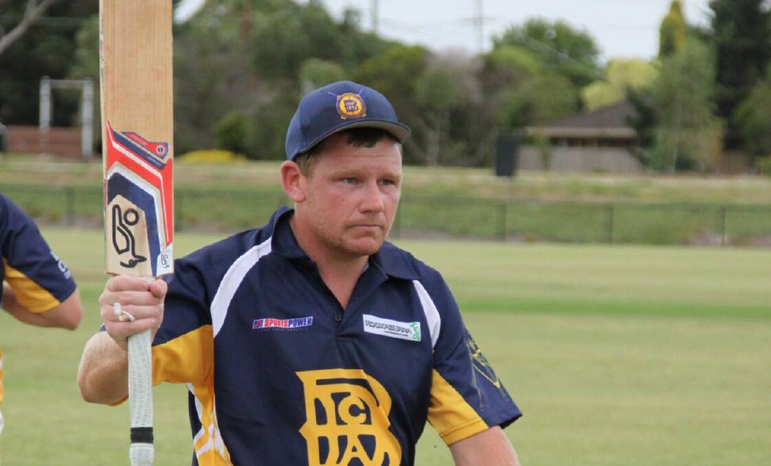 TON: Taylor Beard's day one century against Warrnambool was one of the few highlights for Bendigo at Country Week. Picture: BDCA FACEBOOK