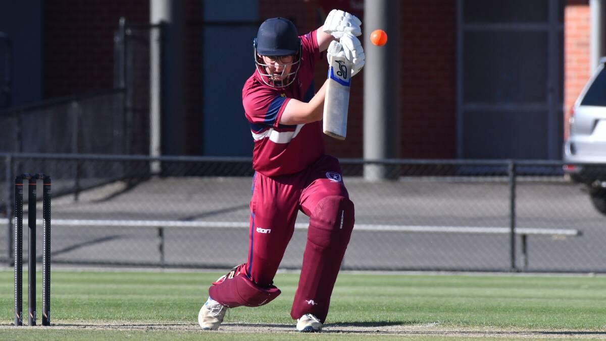 COVER DRIVE: Sandhurst captain Joel Murphy plays a nice shot during his innings of six against the Power.