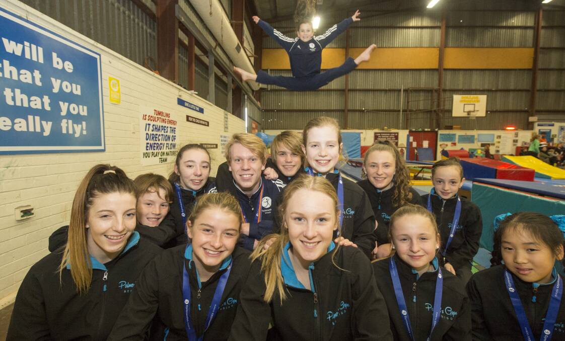 TALENTED: Bendigo's Palmer's Gym has had plenty of its gymnasts win medals at recent competitions. Picture: DARREN HOWE