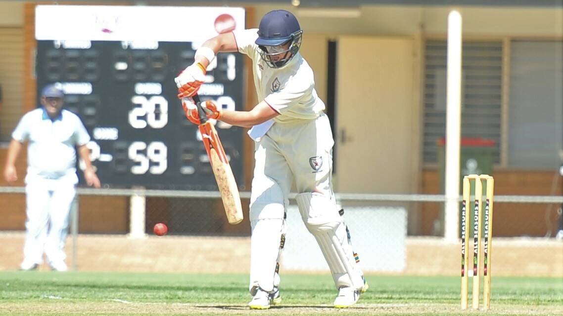 SKIPPER: Victoria Country under-19 captain Todd Murphy in action for Sandhurst at Weeroona Oval in the BDCA last season. Picture: LUKE WEST