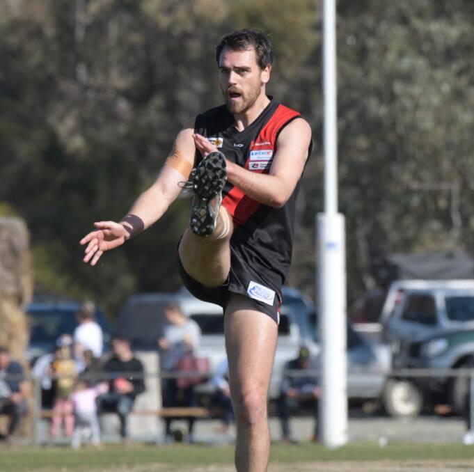 CLASS: Leitchville-Gunbower star Tim Lincoln has had another fine season for the Bombers, kicking 28 goals. Lincoln was best-on-ground in last year's grand final win over North Bendigo. Picture: NONI HYETT