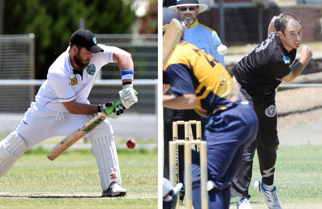 POWER PLAY: Brodie McRae was Huntly-North Epsom's leading run-scorer and Brett Elvey led the club for wickets and MVP points during 2010-19.