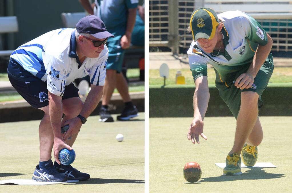 SET TO FACE OFF: Eaglehawk's Darren Burgess and South Bendigo's Max Rowley will be opposing skippers on Sunday. Pictures: LUKE WEST
