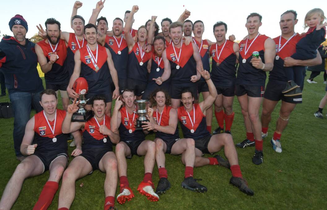 DEMON DELIGHT: Wycheproof-Narraport has won back-to-back premierships for the first time since 1996-97. Pictures: NONI HYETT