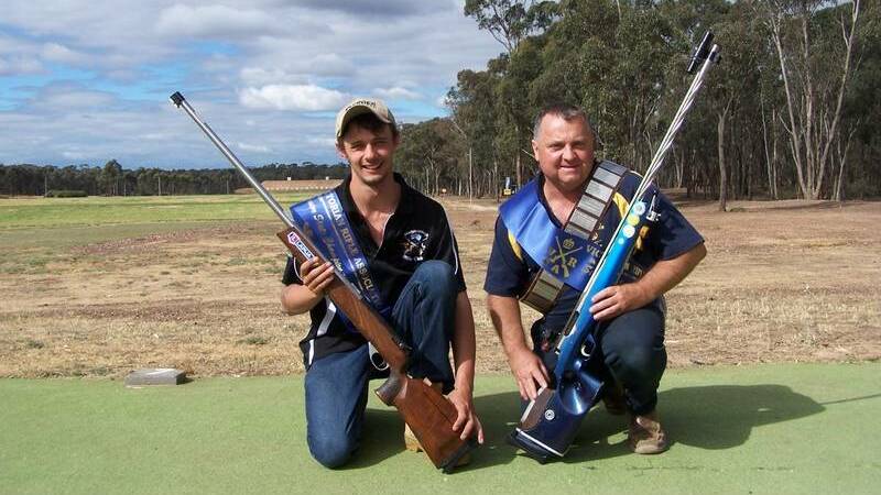 Castlemaine’s Blade Lacey and Bendigo's Geoff Grenfell at last year's event at Wellsford. Picture: CONTRIBUTED
