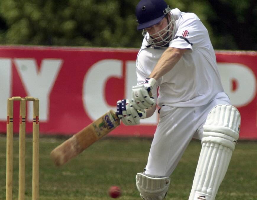 PADDING BACK UP: Andrew Price bats for Strathdale in a BDCA game against Kangaroo Flat in January, 2004. On Sunday Price will be lining up in the Suns' Legends XI against the Presidents XI at All Seasons Oval.