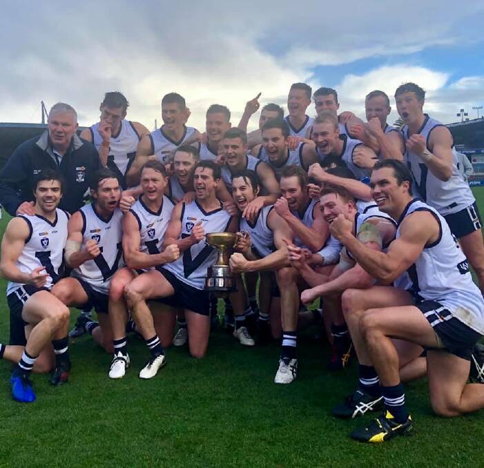 BOYS FROM THE BUSH: This year's victorious Victoria Country team coached by Danny Frawley and captained by Adam Baird. Frawley coached the Victoria Country team for the previous three years. South Bendigo's Nathan Horbury and Gisborne's Pat McKenna were also part of the above team.