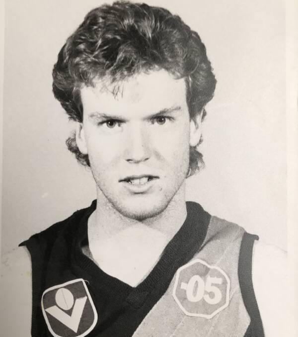 YOUTHFUL TIGER: A photo of Matt Sexton in 1988 when he was on Richmond's list. Sexton was pick No.30 in the 1986 VFL National Draft.
