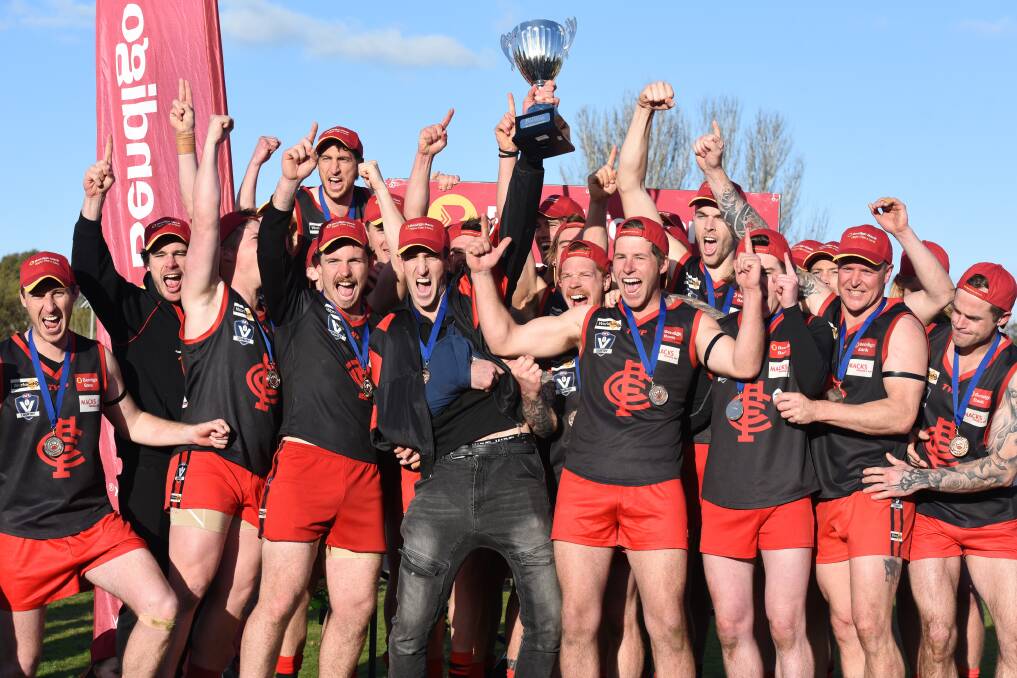 BACK ON TOP: After losing the previous three grand finals, Carisbrook won this year's premiership against Navarre by 20 points at Princes Park.