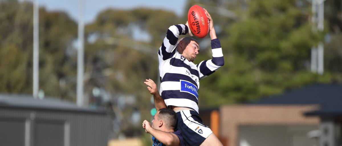 ON THE MOVE: Strathfieldsaye premiership player Bryce Curnow is headed to Kerang as an assistant coach for the 2021 Central Murray league season. Curnow was best-on-ground for the Storm in their grand final win over Eaglehawk last year. Picture: GLENN DANIELS