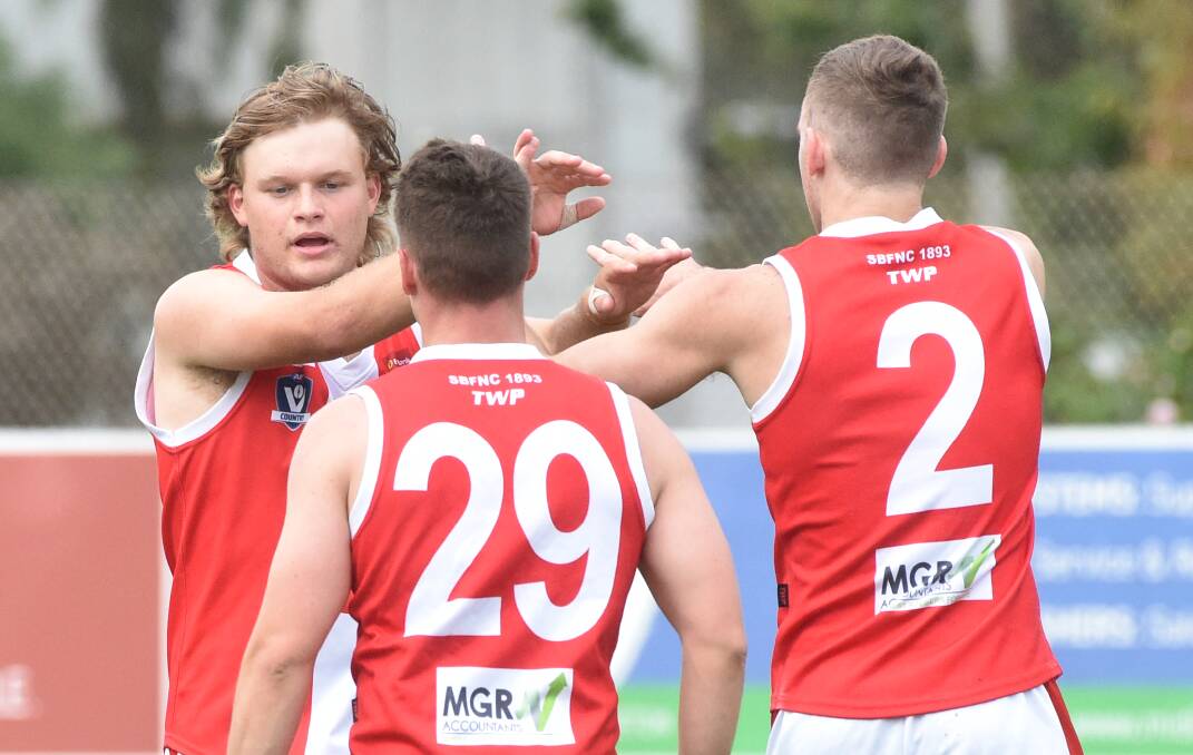 ON THE OUTSIDE LOOKING IN: South Bendigo heads into round nine of the BFNL season in sixth position and a game outside the top five. Picture: NONI HYETT