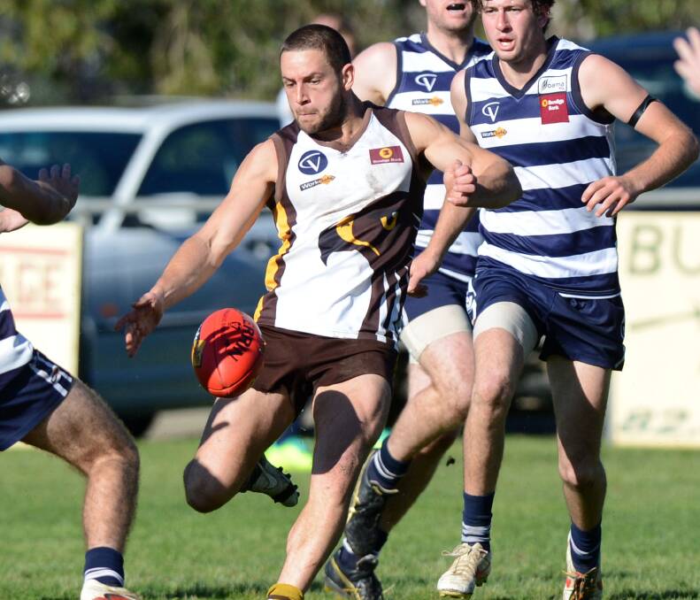SO CLOSE: Ryan Semmel during the 2013 season - the year the Hawks were beaten by LBU in the grand final.