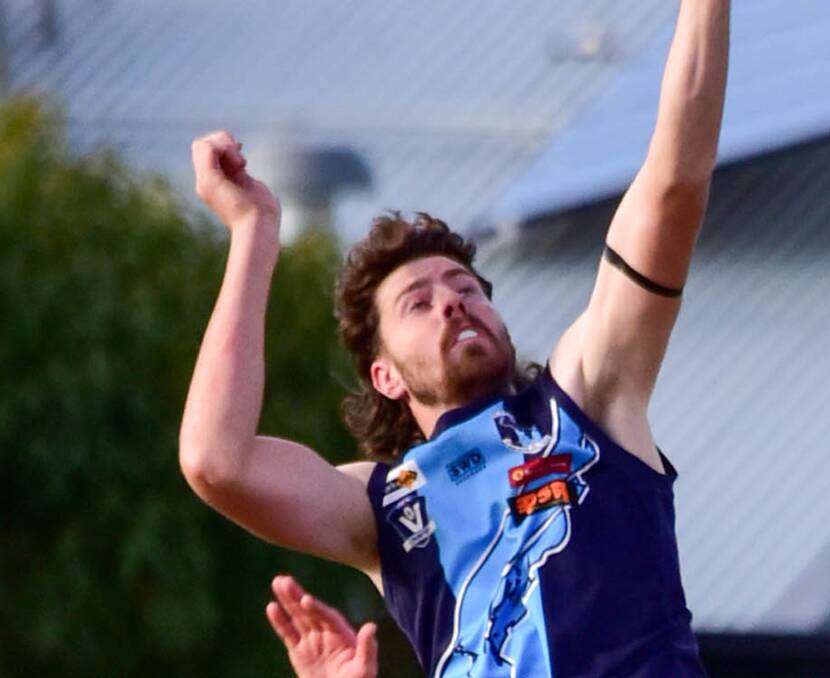 WELL PLAYED: Ruckman Jack Lawton was among Eaglehawk's best players on Saturday.