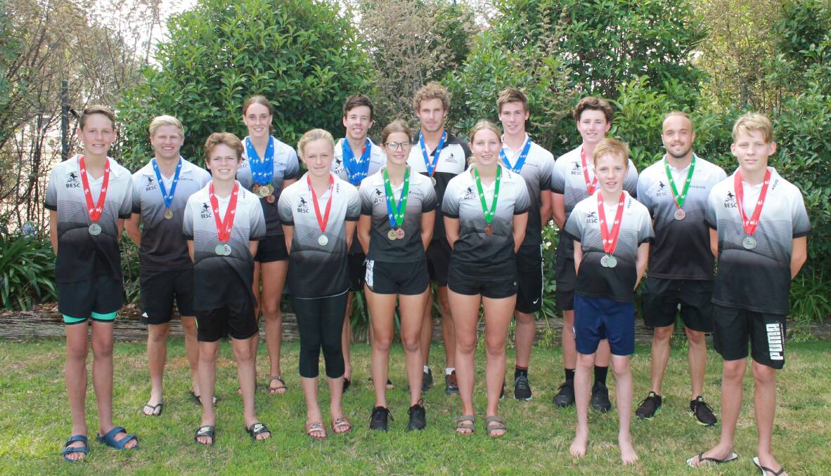 COMPETITORS: The Bendigo East swimmers who won medals at the Victorian Country Championships held in Warragul. Picture: AMY BELL
