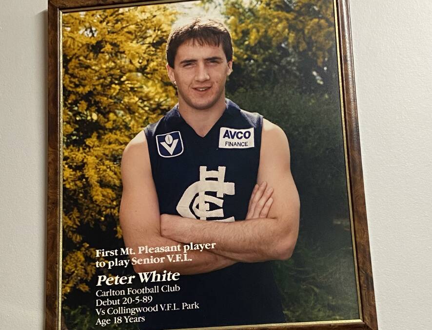 REVERED FIGURE: Peter White coached Mount Pleasant's 1993 premiership and won the best and fairest that year. White was later lost at sea in a boating accident in 1996.