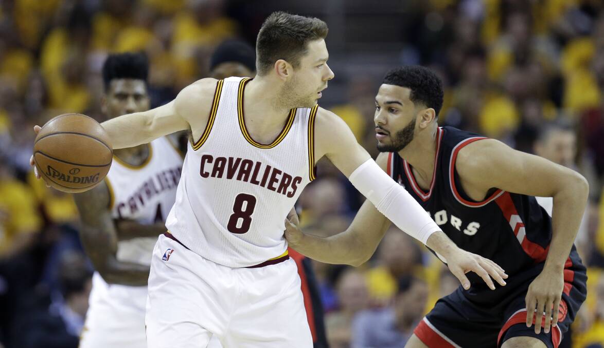 Matthew Dellavedova during his first stint with Cleveland in the NBA.