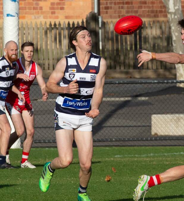 KEY INCLUSION: Strathfieldsaye forward Harry Conway will be one of what's expected to be six returning players into the Storm team to play Golden Square at Tannery Lane on Saturday. Picture: PETER WEAVING