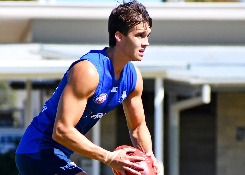 Flynn Perez will require a second knee reconstruction, ruling him out of the 2021 season for North Melbourne. Picture: NMFC