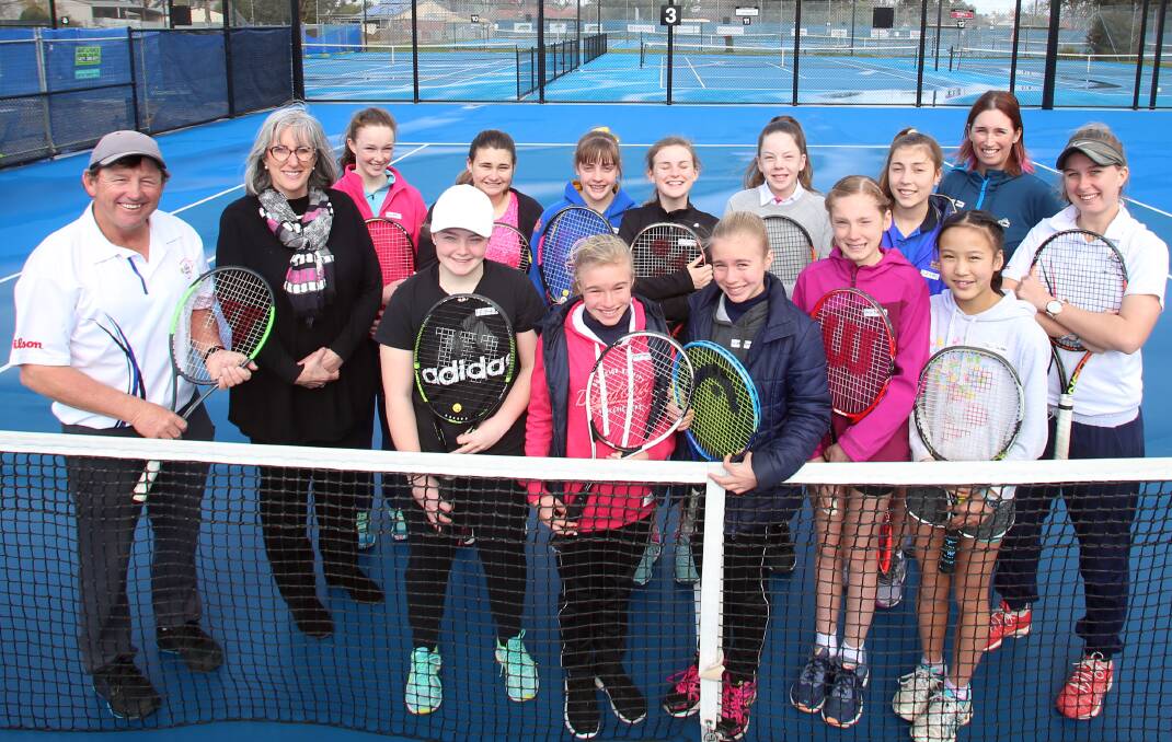 ON COURT: Bendigo's Advantage Receiver tennis squad program will run on Saturday afternoons until late October. Picture: GLENN DANIELS