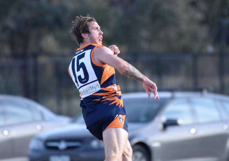 WELL PLAYED: Wingman Brayden Aitken kicked two goals and was one of Maiden Gully YCW's best against Bears Lagoon-Serpentine. Picture: GLENN DANIELS