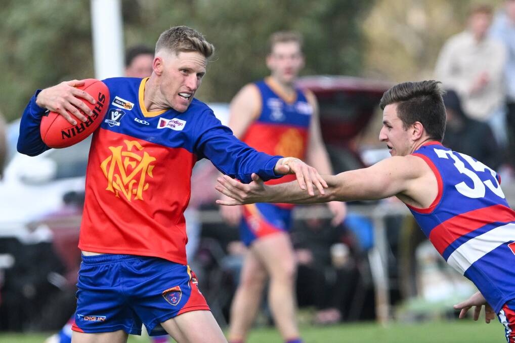 Marong hosts Pyramid Hill in the LVFNL grand final rematch on Saturday. Picture by Darren Howe