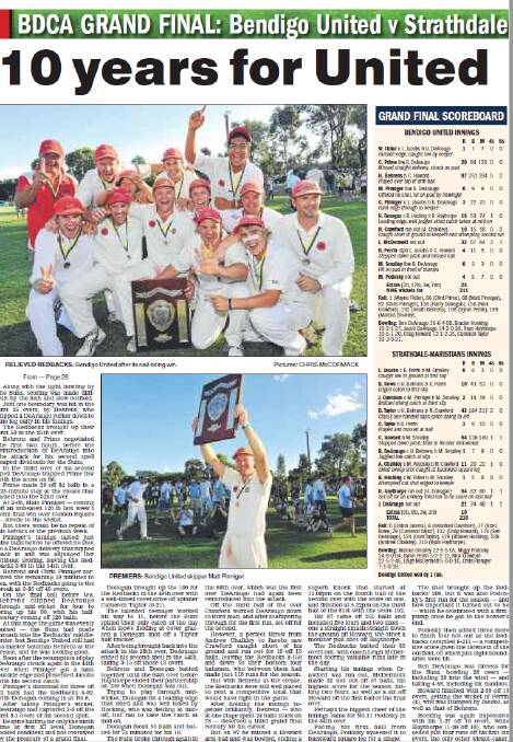 Recounting the day the 2010 BDCA grand final came down to the last ball