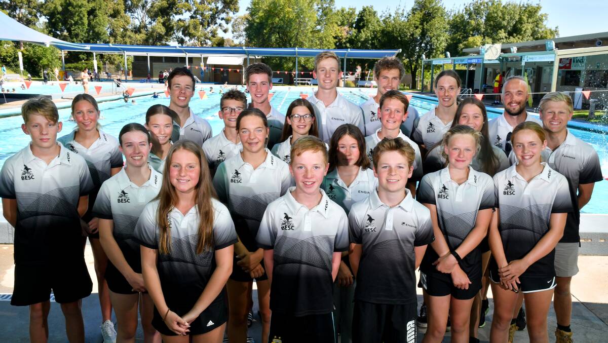 READY TO RUMBLE: Bendigo East swimmers set for this weekend's Victorian Country Long Course Championships at Warragul. Picture: NONI HYETT
