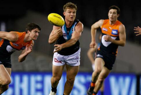 SUPERB SEASON: Port Adelaide midfielder Ollie Wines heads into Sunday night as the favourite for the Brownlow Medal. Picture: GETTY IMAGES
