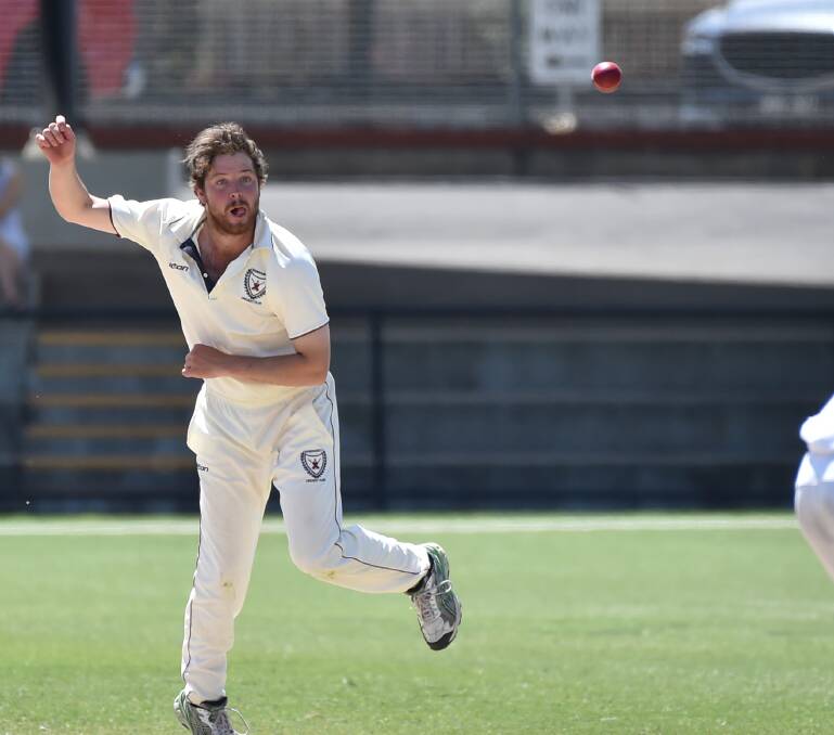 REIGNING PREMIER: Sandhurst's Sam Sperling. The Dragons are second on the ladder at the break. Sperling leads the Dragons' bowling with 14 wickets.