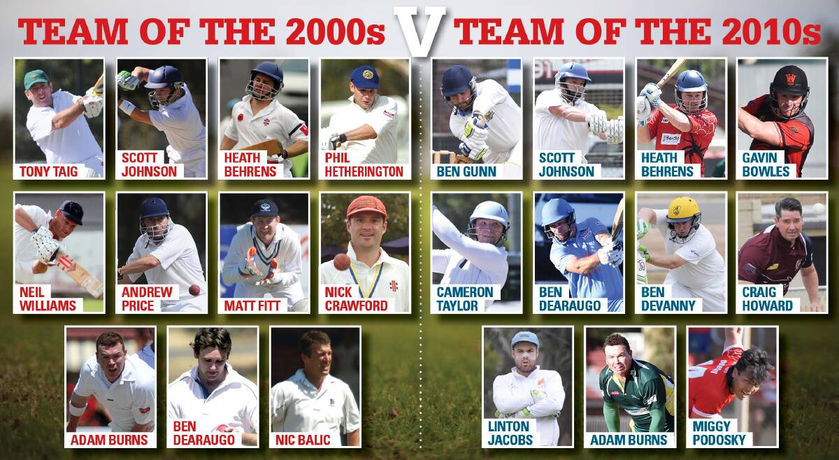 TAKE YOUR PICK: Matched-up against each other in a two-day game at the QEO, which of these two Addy BDCA Team of the Decades would come out on top?