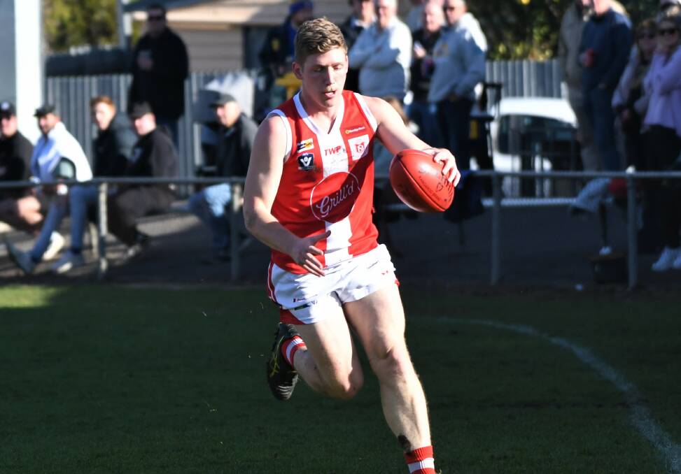 CLASS ACT: South Bendigo forward/mid Kaiden Antonowicz. The Bloods host Eaglehawk in a crucial BFNL game on Saturday. Picture: ADAM BOURKE