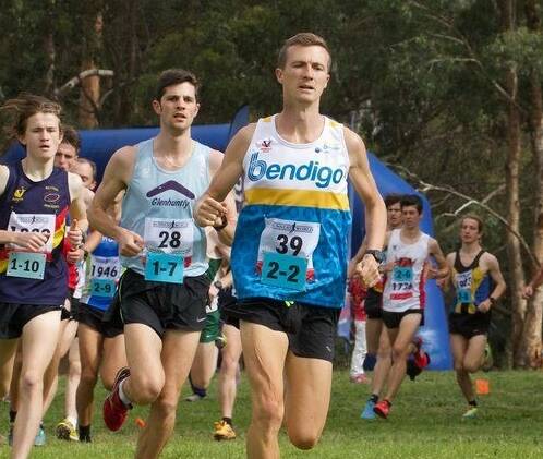 GOING THE DISTANCE: Andy Buchanan flies around the Jells Park circuit in round one of the Athletics Victoria XCR19 series. Picture: MELBOURNE UNIVERSITY ATHLETICS CLUB