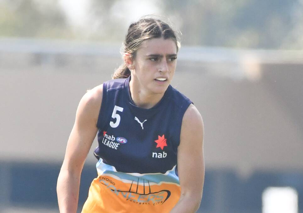 HARD WORK PAYS OFF: Elizabeth Snell playing for the Bendigo Pioneers earlier this year.