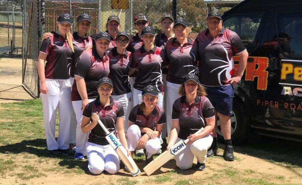 WINNERS ARE GRINNERS: The West Bendigo women's cricket team that won its opening game last Sunday. Picture: CONTRIBUTED