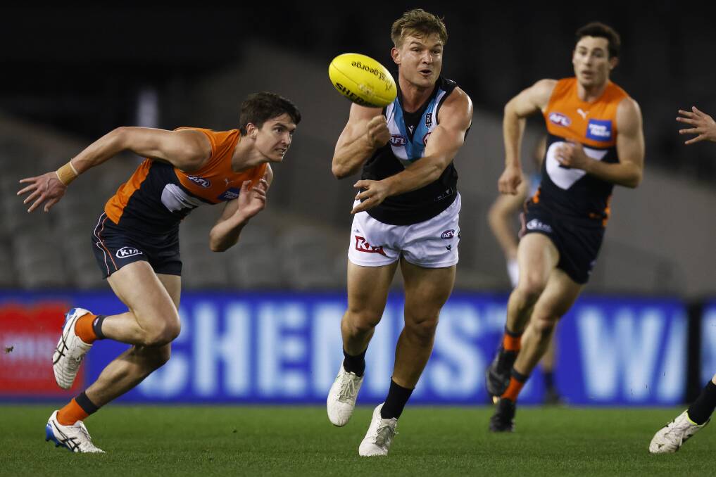 STELLAR YEAR: Ollie Wines was named in the centre of the AFL All-Australian team on Thursday night. Picture: GETTY IMAGES