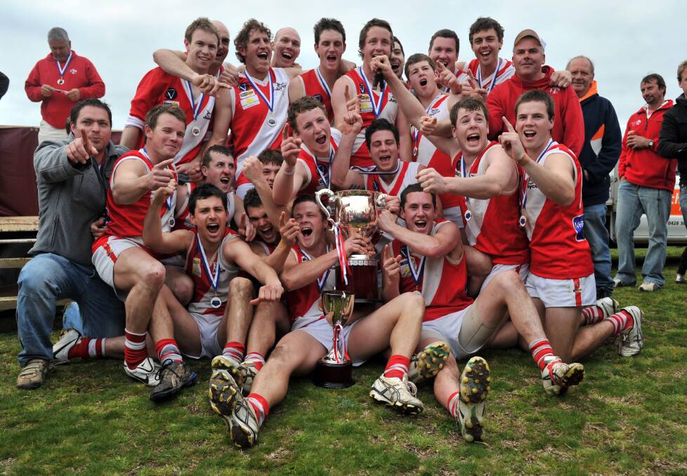 DROUGHT BREAKERS: Bridgewater's 2010 team won the club's first premiership since 1991 and in doing so launched a dynasty.