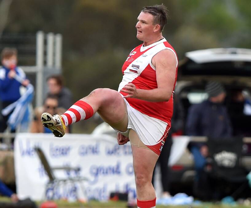 ON TARGET: Alex Collins' 267 goals for Bridgewater since 2012 is the most in the Loddon Valley league during the timeframe. Picture: GLENN DANIELS