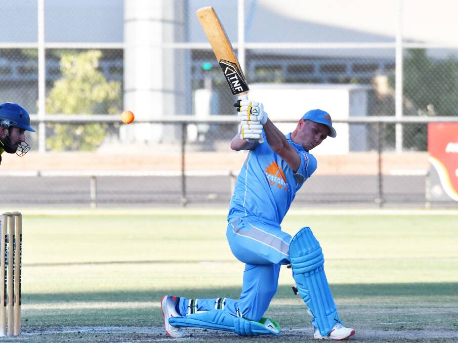 WHACK: Andrew Chalkley's career tally of 1054 runs in the BDCA's Twenty20 competition includes 25 sixes over the past five years. Picture: DARREN HOWE