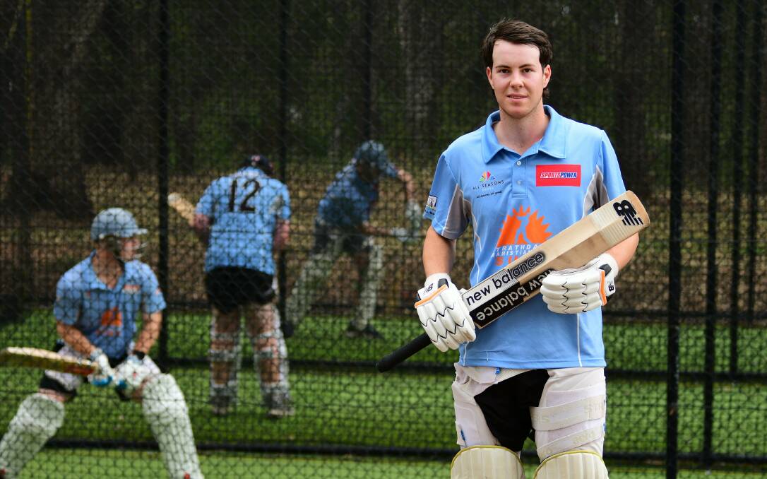 Strathdale-Maristians' James Barri at Suns training at Bell Oval this week. Picture by Enzo Tomasiello