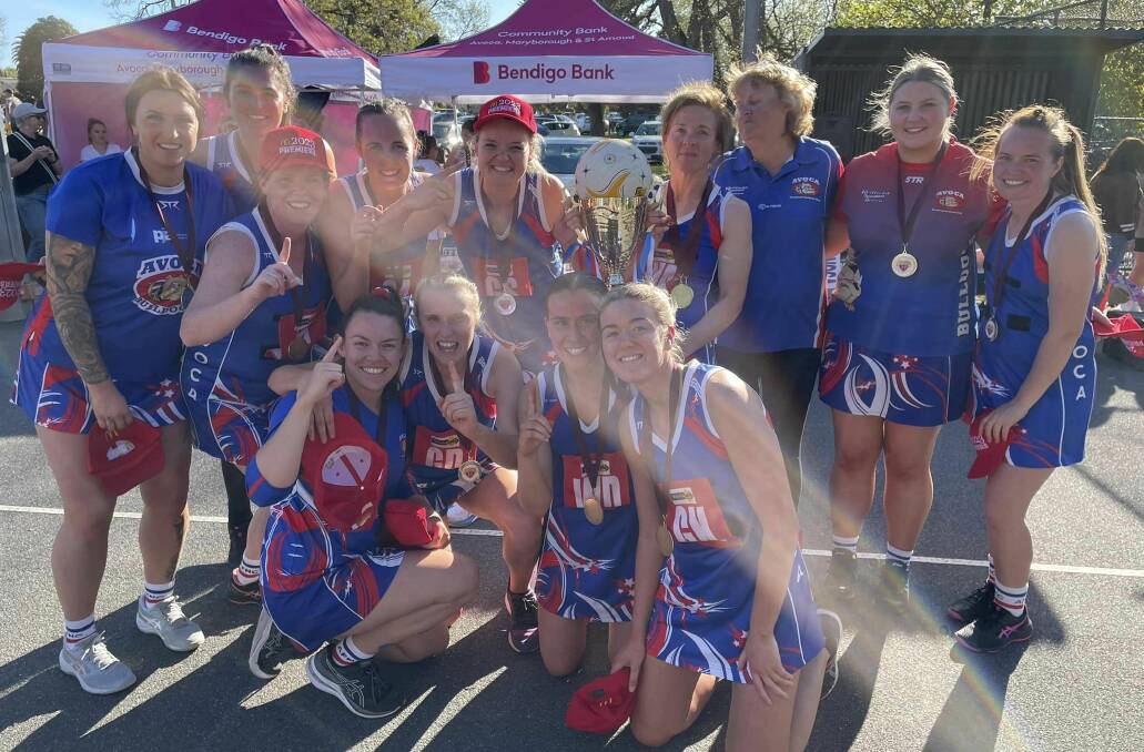 Avoca's victorious A grade netball premiership team. Picture by MCDFNL.