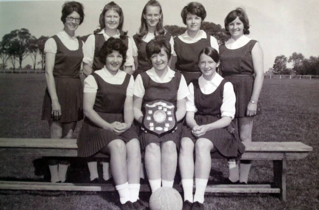 Calivil United's 1969 A Grade netball premiership team.