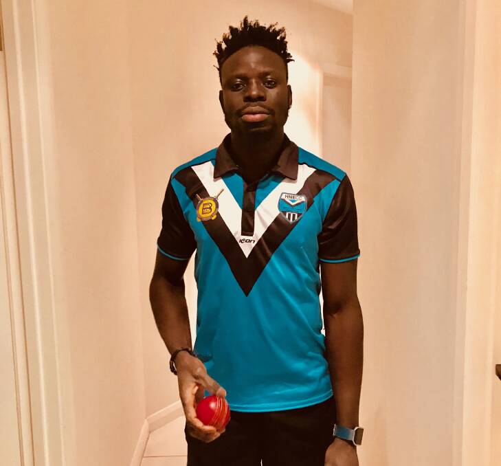 NEW COLOURS: Pace bowler Saheed Akolade is making the move from Golden Square to rival club Huntly-North Epsom in the BDCA for the 2018-19 season.