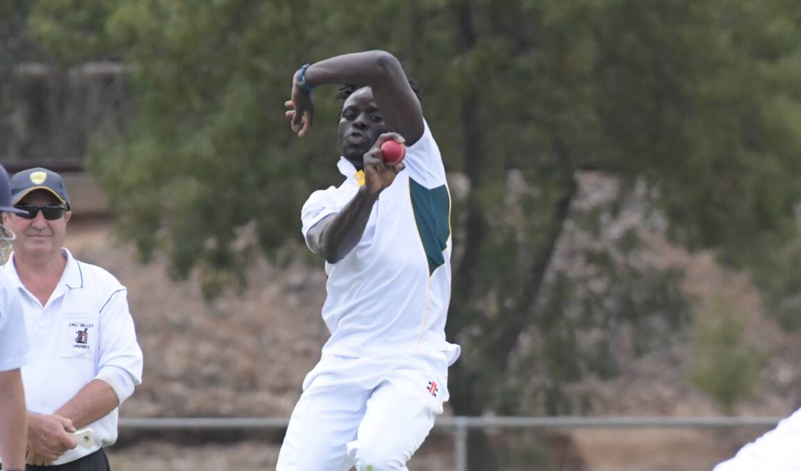RETURNING TO THE NEST: Paceman Saheed Akolade is pulling the whites back on for Spring Gully in the Emu Valley Cricket Association.