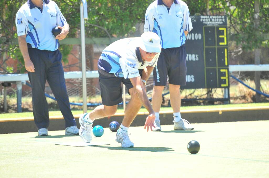 ON THE MAT: Eaglehawk's Ken Rusbridge. The Hawks are second on the ladder after 10 rounds.