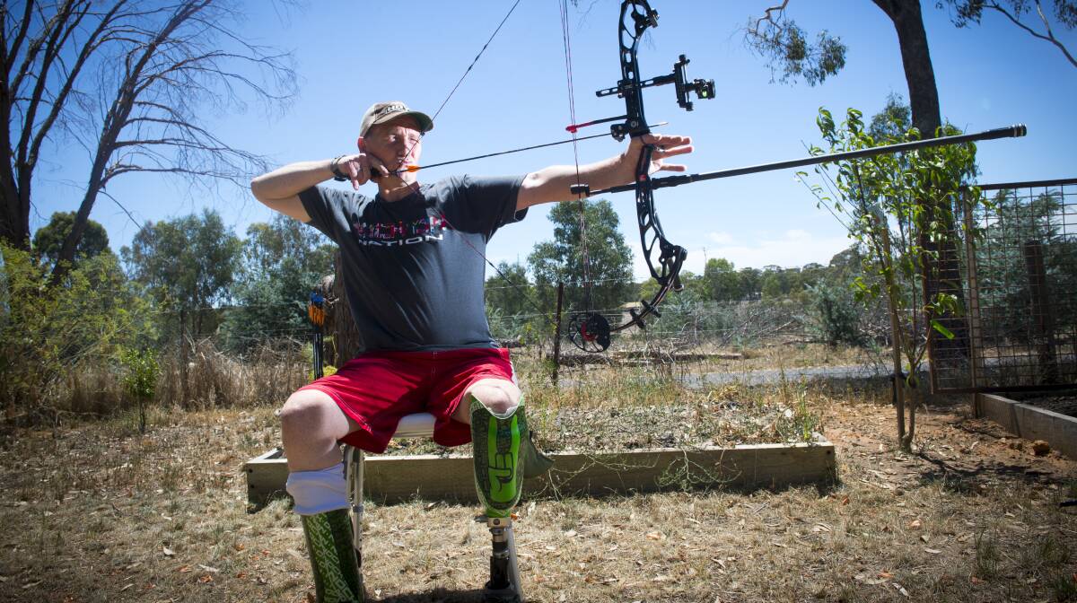 TARGET PRACTICE: Bendigo's Paul Watt will compete at his second Archery Australia National Para Championships in March. Picture: DARREN HOWE