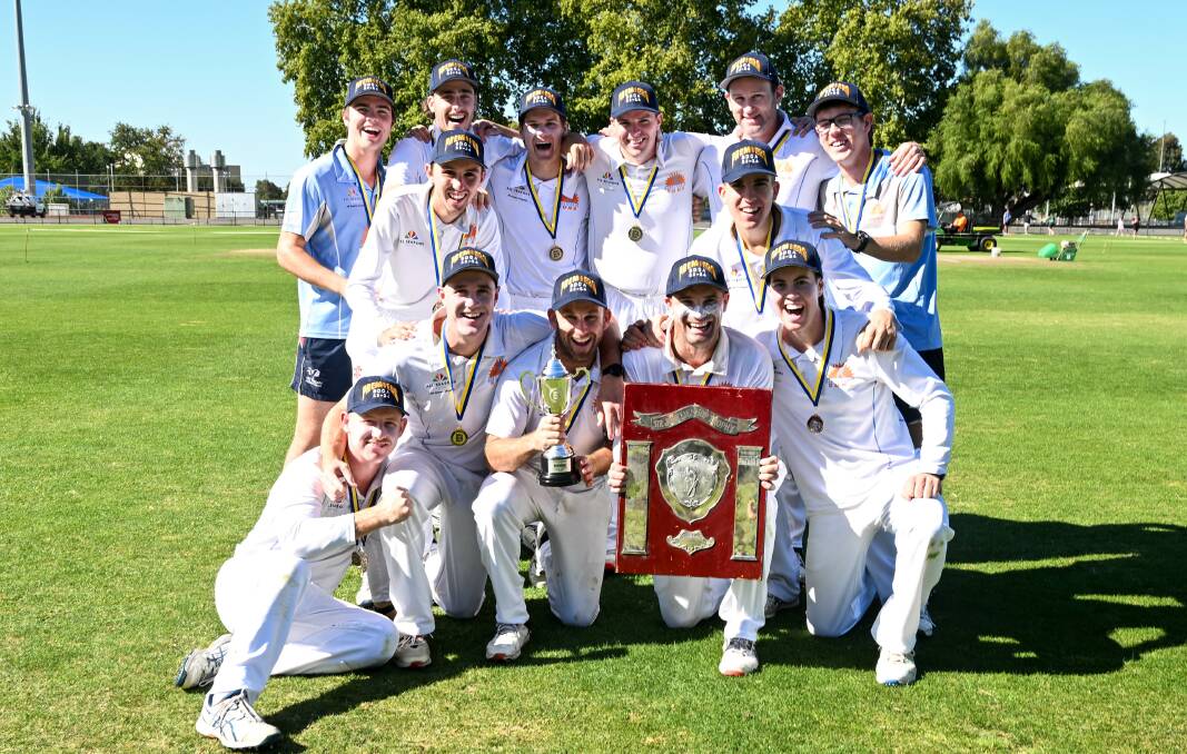 Strathdale-Maristians' first XI premiership team. Picture by Enzo Tomasiello