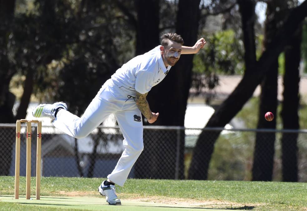 CLASS BOWLER: Sedgwick's Peter Moore heads into the weekend's semi-final against Emu Creek with 20 wickets for the season. Picture: GLENN DANIELS